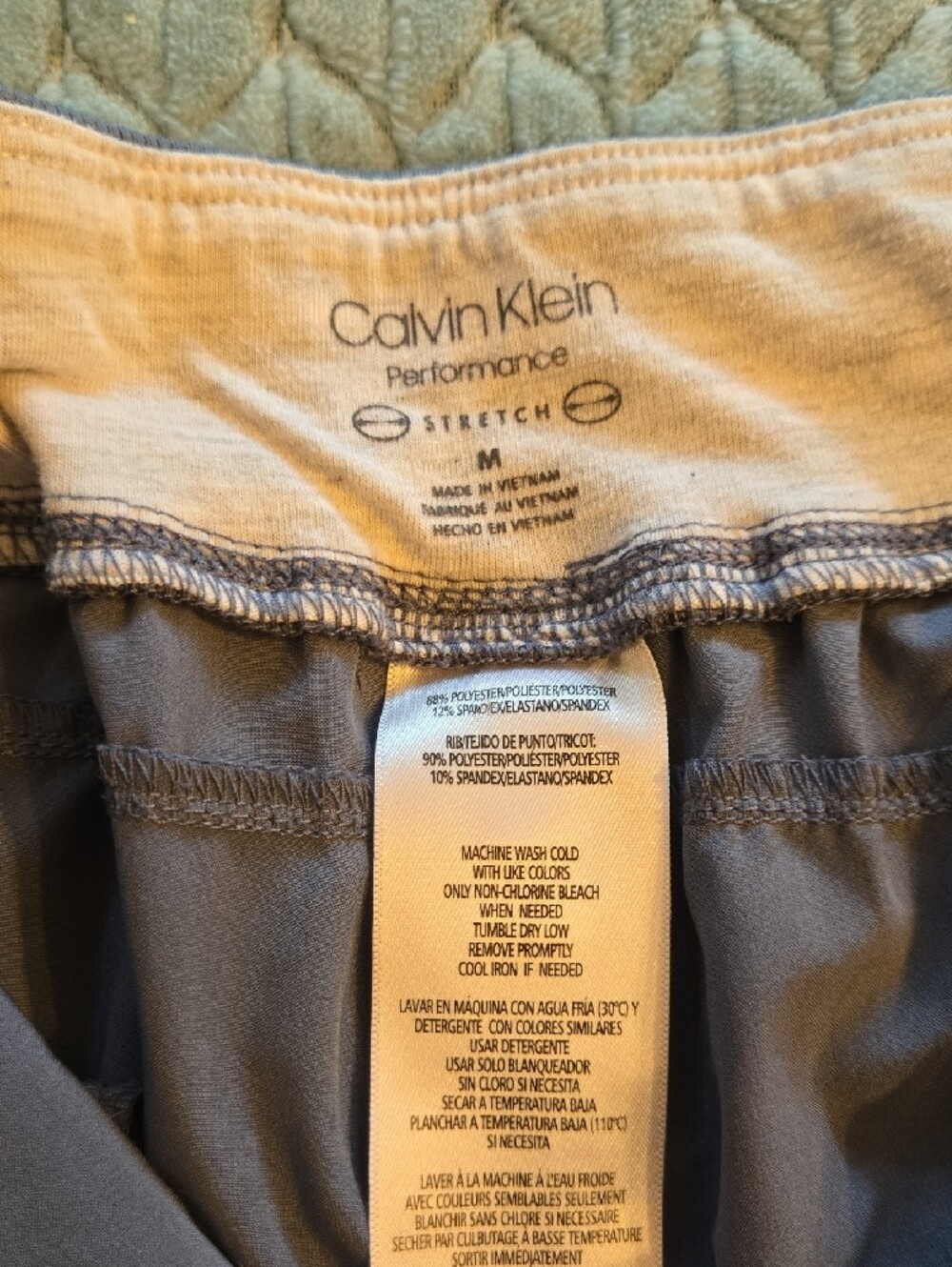 Calvin Klein Grey Athletic Drawstring Shorts - Picture 2 of 3